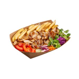 Doner chips: Doner meat with fries, fresh salad, and choice of sauces from Grill House Fulham